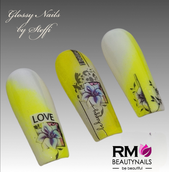 Glossy Neon Gelb Yellow RM Beautynails Döschen
